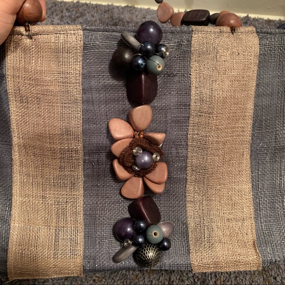 Cebu Purse with Wooden Bead Handle - Picture 6 of 6